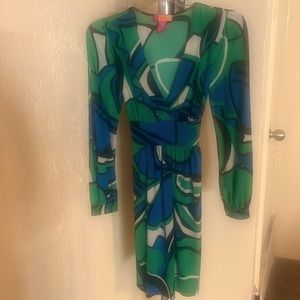 Multi colored dress or can be used as a top